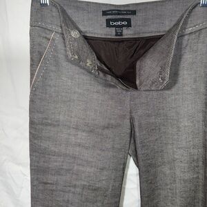 Bebe Charcoal Tailored Pants